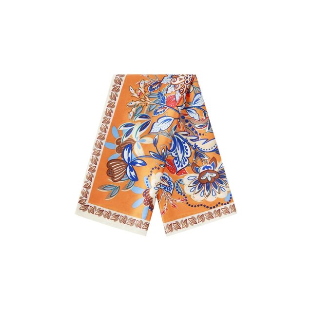 Zomersjaals Bloemen Casual Polyester Dagelijkse Accessoires Orange Zomersjaals Bloemen Casual Polyester Dagelijkse Accessoires Orange
