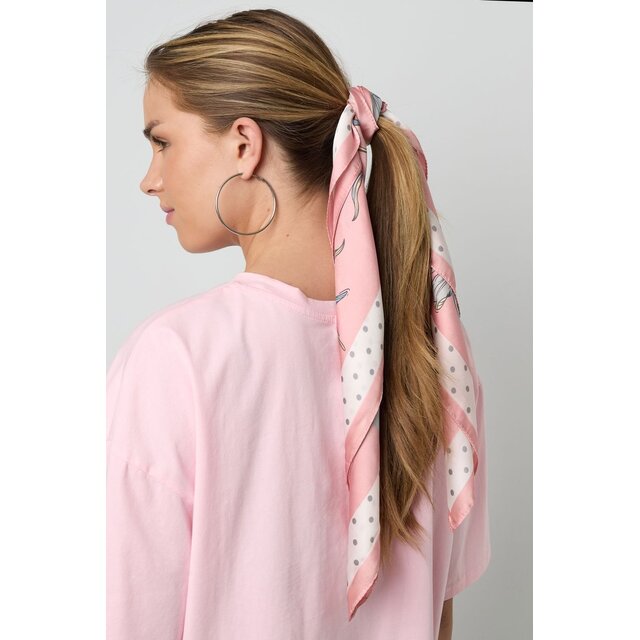 Zomersjaals Bloemen Casual Polyester Dagelijkse Accessoires Pink Zomersjaals Bloemen Casual Polyester Dagelijkse Accessoires Pink