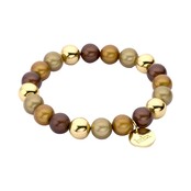 Magic Beads Armband Bruin 55452Mix04 Magic Beads Armband Bruin 55452Mix04