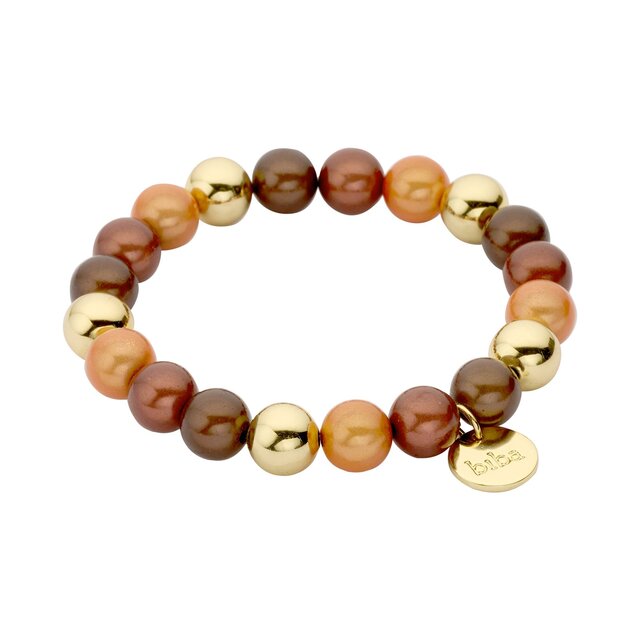 Magic Beads Armband Bruin 55452Mix01 Magic Beads Armband Bruin 55452Mix01