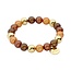 Biba Magic Beads Armband Bruin 55452Mix01