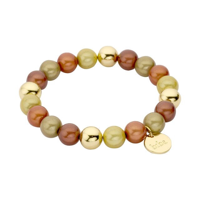 Magic Beads Armband Bruin 55452Mix02 Magic Beads Armband Bruin 55452Mix02