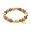 Biba Magic Beads Armband Bruin 55452Mix02