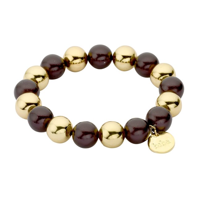 Magic Beads Armband Bruin 55451Mix08 Magic Beads Armband Bruin 55451Mix08