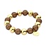 Biba Magic Beads Armband Bruin 55451Mix06