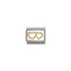 Nomination Nomination Link - 030149-64- Classic SYMBOLS - Diamond Double Hearts Profile