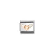 Nomination Link Rosékleurig - 430202-46 - Classic SYMBOLS - White Wings Diamond Heart