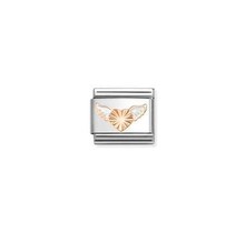 Nomination Link Rosékleurig - 430202-46 - Classic SYMBOLS - White Wings Diamond Heart
