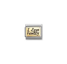 NOMINATION COMPOSABLE CLASSIC PLATES (IC) I LOVE FAMILY 030166/69