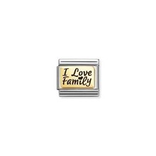 NOMINATION COMPOSABLE CLASSIC PLATES (IC) I LOVE FAMILY 030166/69
