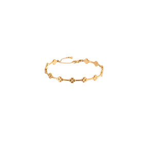 Small Clovers Bangle - 14K  B5366-2