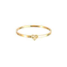 Heart Bangle - 14K B5209-2