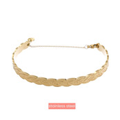 Braid Bangle - 14K B4726-2