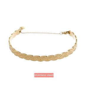 Braid Bangle - 14K B4726-2