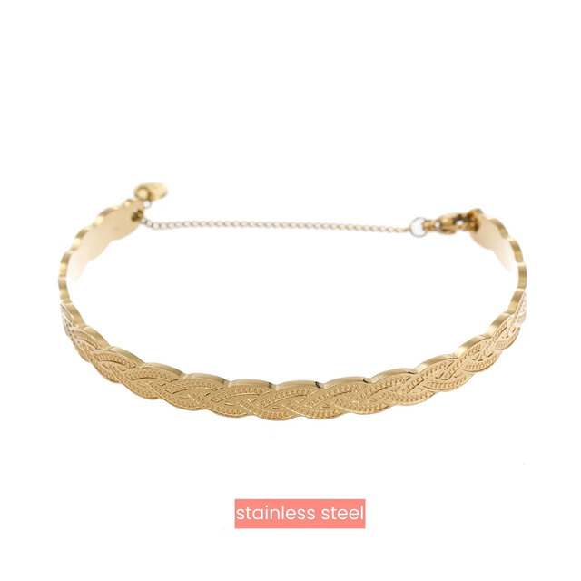 Braid Bangle - 14K B4726-2