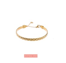 Checkered Bangle - 14K B4724-2