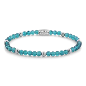 Rebel & Rose Dames Mix Blue Summer Glam Rocks 40164 S-Maat S 16.5 cm