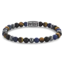 Rebel & Rose Men Blue Rain Vintage 60110-V-Maat L 20 cm