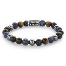 Rebel & Rose Men Blue Rain Vintage 80100 V-Maat L 20 cm