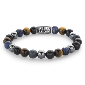 Rebel & Rose Men Blue Rain Vintage 80100 V-Maat L 20 cm