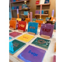 Tegeldisplay klein hout (1 tegel)