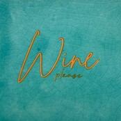 Tegeltje wine Please groen/oranje