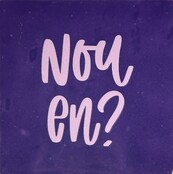 Tegeltje nou en.. paars/babyroze