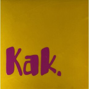 Tegeltje kak geel/knalroze