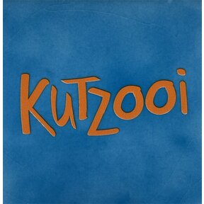 Tegeltje kutzooi lichtblauw/oranje