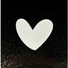 Tegeltje hartje dicht nieuw goud/creme