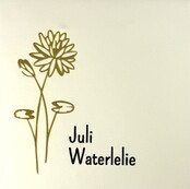 Tegeltje geboortetegel juli creme/goud(zwart)