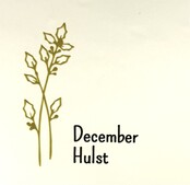 Tegeltje geboortetegel december creme/goud(zwart)