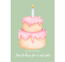 Wenskaart It's your birthday