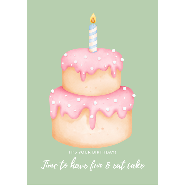 Wenskaart It's your birthday