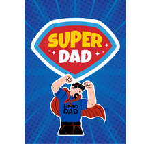 Wenskaart Super dad