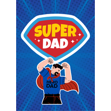 Wenskaart Super dad