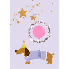 Wenskaart Hieperdepiep hoera