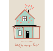 Wenskaart Nieuwe woning