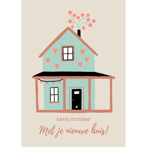 Wenskaart Nieuwe woning