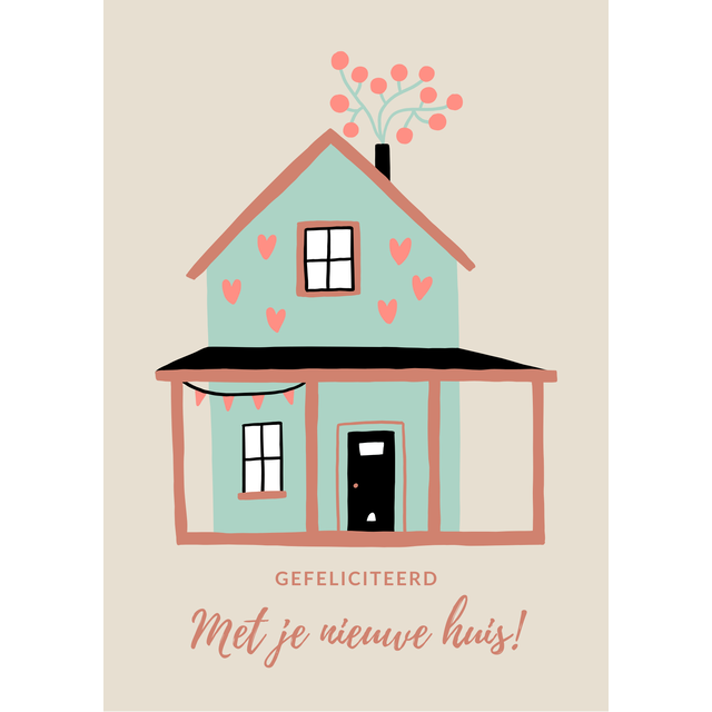 Wenskaart Nieuwe woning