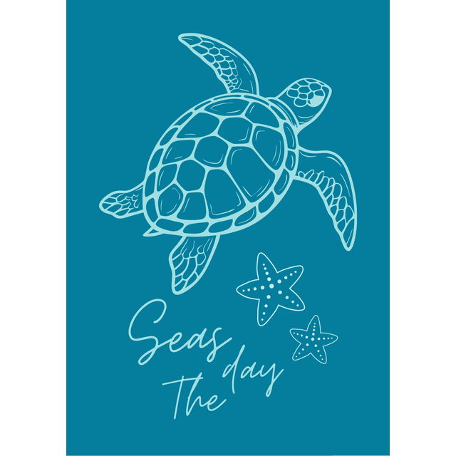 Wenskaart Seas the day