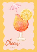 Wenskaart Cheers to you