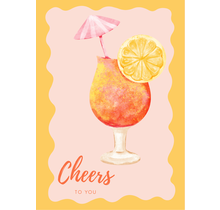 Wenskaart Cheers to you
