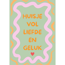 Wenskaart Huisje vol liefde
