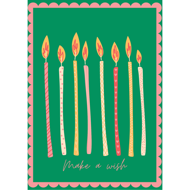 Wenskaart Make a wish