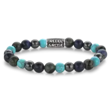 Rebel & Rose Men Blue Nights Vintage 80108 V-Maat L 20 cm