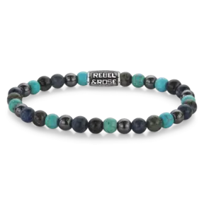 Rebel & Rose Men Blue Nights Vintage 60132 V-Maat L 20 cm