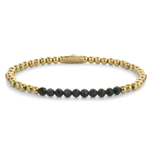 Rebel & Rose Dames Green Glam Rocks Meets Yellowgold 40156 G-Maat S 16.5 cm