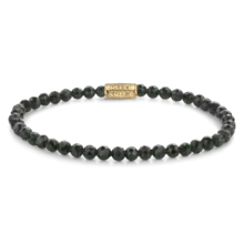 Rebel & Rose Dames Green Glam Rocks Yellowgold 40157 G-Maat S 16.5 cm