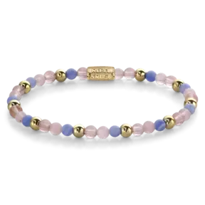 Rebel & Rose Dames Pink Summer Vibes - Yellowgold ionplated 40056 G-Maat S 16.5 cm